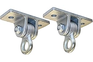 Eastern Jungle Gym Heavy Duty Swing Hangers – One Pair Galvanized Steel Mounts for Wooden Beams – Holds Porch, Toddler, and Baby Swings, Compatible with Wooden Swing Sets