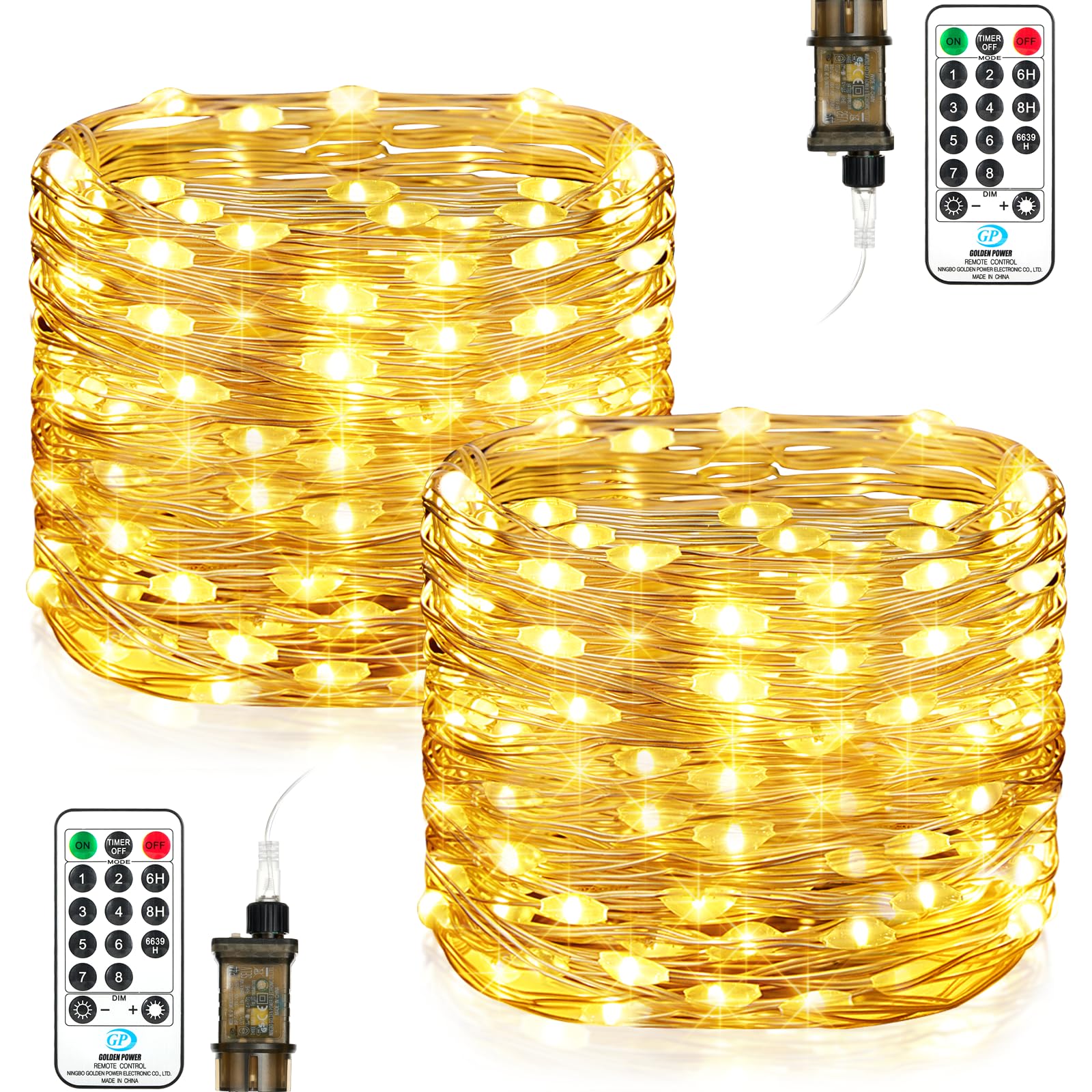 Vacoulery Fairy Lights Mains Powered, 18M 150LEDs Fairy Lights Plug in Waterproof String Light with Remote Timer, Garden Lights Mains Powered for Indoor Outdoor Party Wedding Christmas Decorations