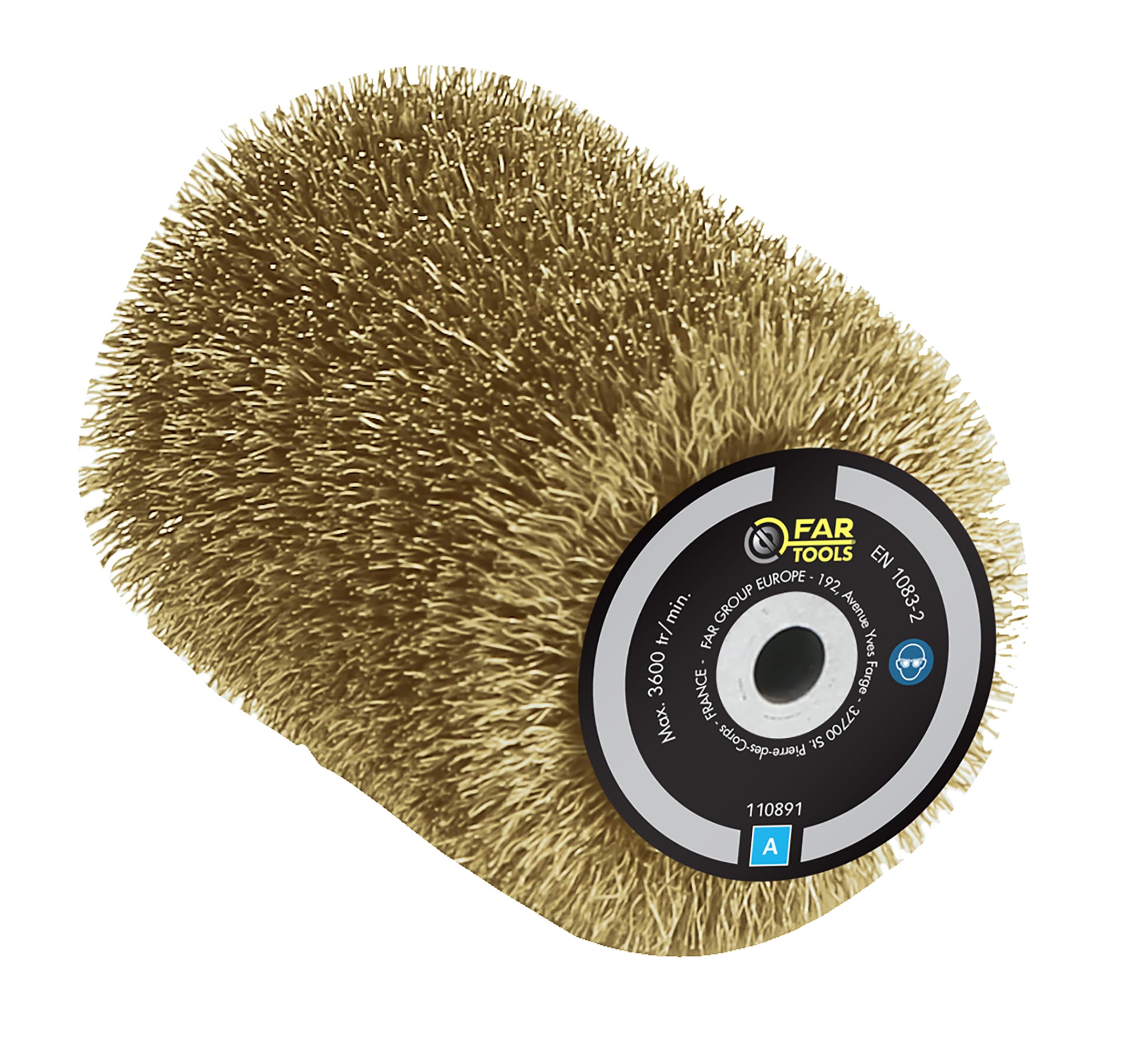 Fartools Brass Wire Brush, Yellow