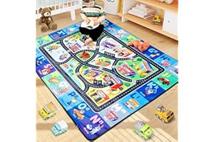 Diysani Educational ABC Rug for Children's Playroom - A 3x5 Feet Washable, Non-Slip Alphabet Mat. Classroom or Community Rug for Kids Learning Letters, Animals, and Shapes. Enhances Play Room Decor