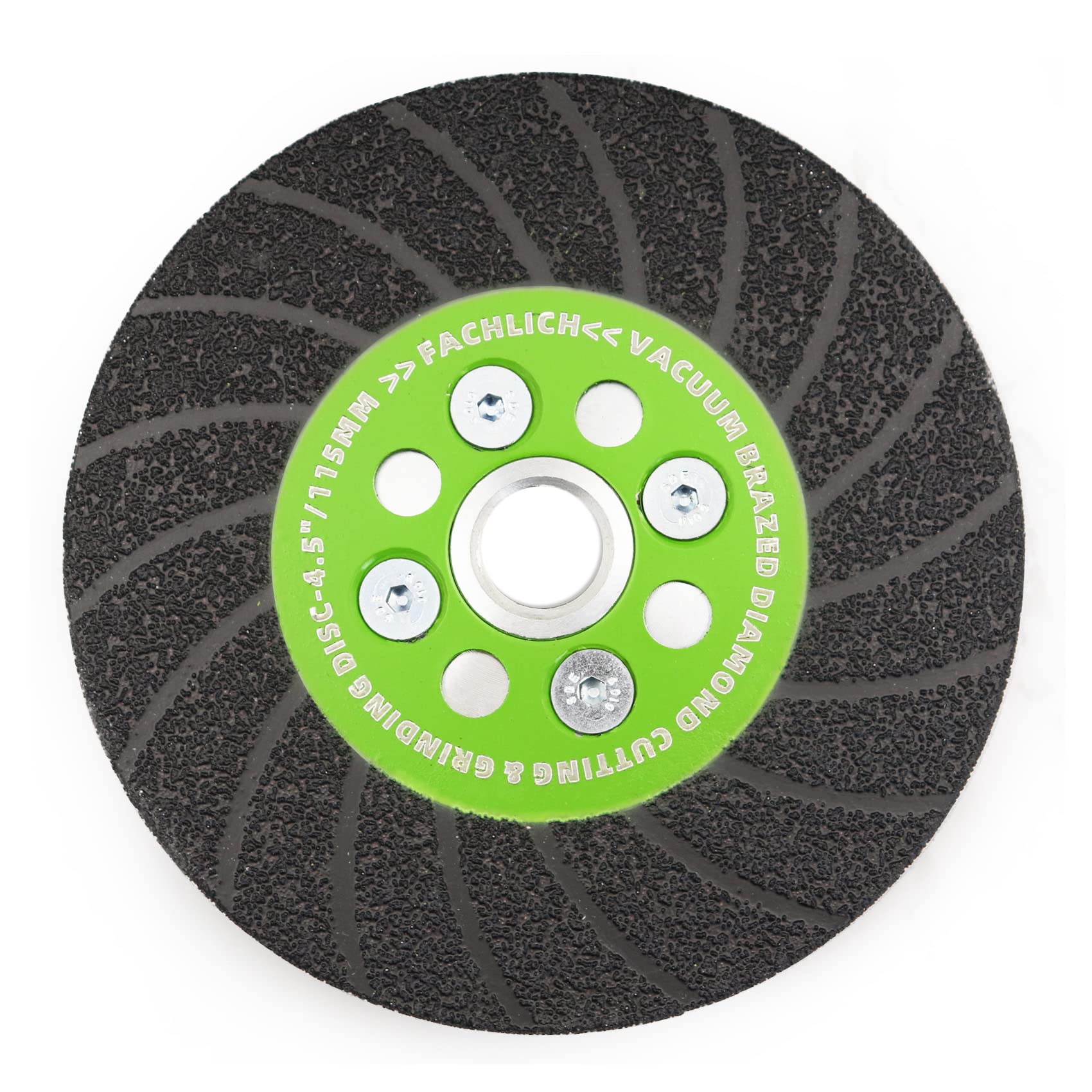 FACHLICH Diamond Cutting Grinding Disc 115mm Double Sided for Beveling,Small Cuts,Grinding,Rounding Shaping Edges/Corners of Porcelain