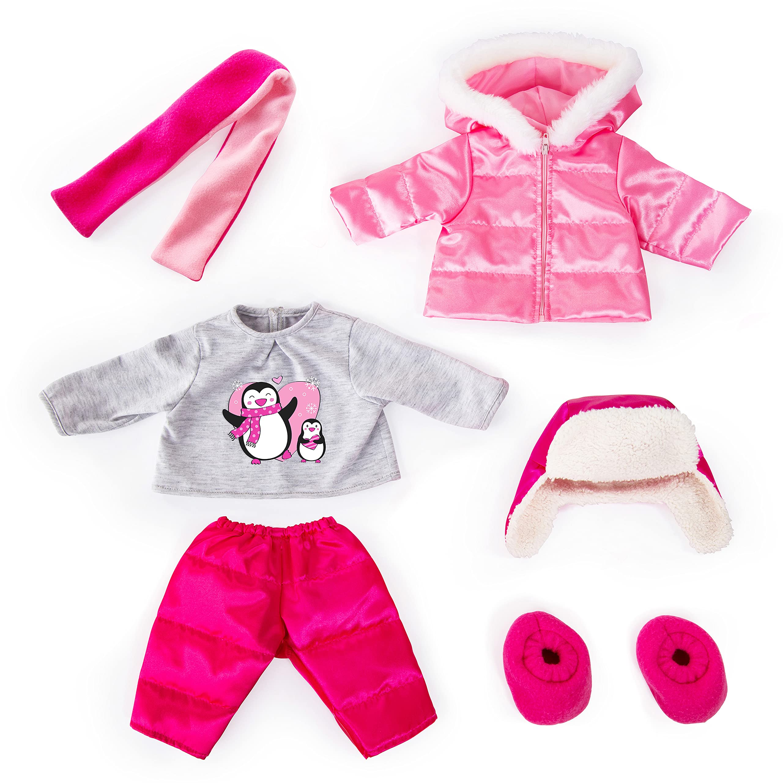 Bayer Design 84613AA Dolls clothing, winter outfit 16-18 inch, ski suit, trousers, jacket, cap, scarf, shoes