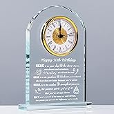 Movdyka 50th Birthday Gifts for Women Men - Crystal Clock Gifts Personalized 1976 50 Year Old Birthday Present for Her Him - Happy 50th Birthday Gifts Ideas for Mom Dad Unique