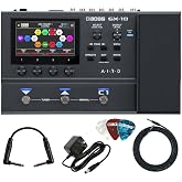 Boss GX-10 Guitar Effects Processor Bundle with Gearlux Power Supply, Instrument Cable, Patch Cable, and Picks