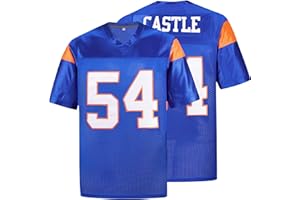 kioken Thad Castle Jersey, #54 Mountain State Football Jerseys for Men Blue White S-XXXL