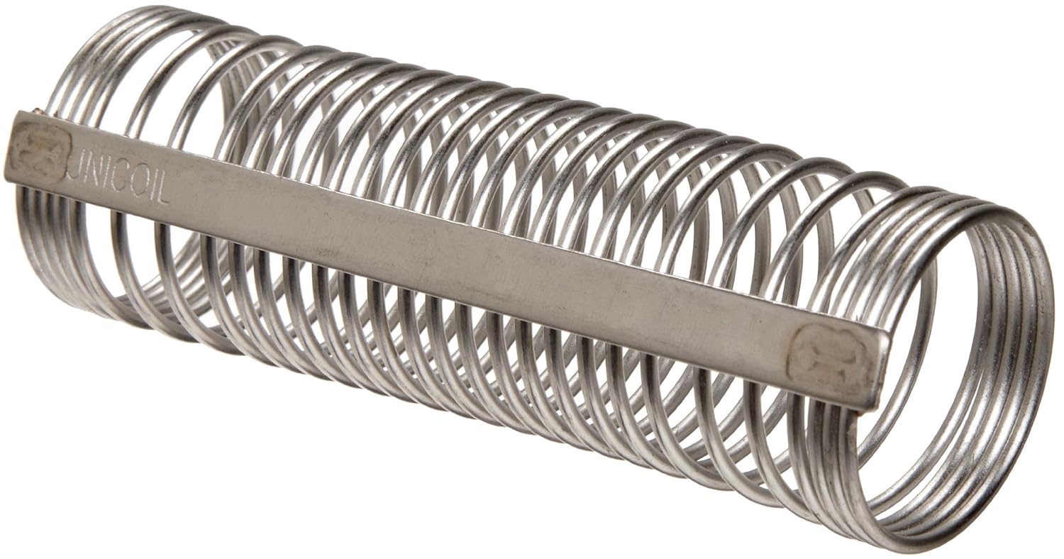 Precision Brand Unicoil Stainless Steel Size #10 Hose Bender, 2.6" Length, 5/16" ID