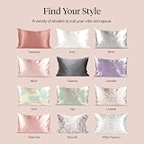 Kitsch Satin Pillowcase with Zipper Standard Queen 2 Pack Aura view 8