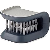 Joseph Joseph BladeBrush Knife and Cutlery Cleaner Brush Bristle Scrub Kitchen Washing Non-Slip, One Size, Gray