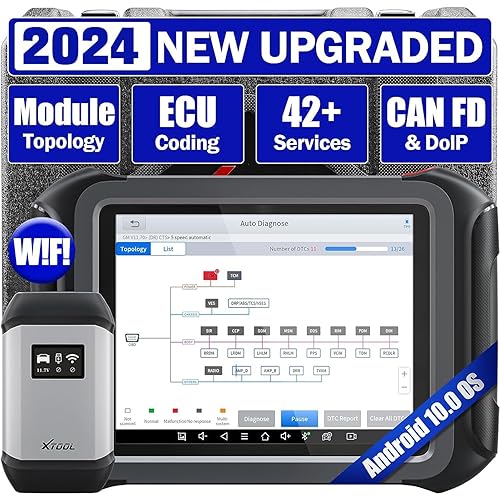 XTOOL D9S Automotive Diagnostic Tool, 2024 Upgrade of D9, Topology Map