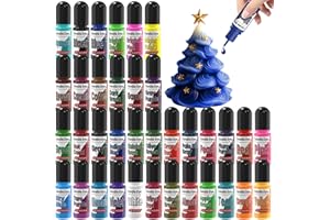 ERCORART Candle Dye - 36 Colors Candle Making Dye, Highly Concentrated Liquid Oil-Based Coloring for Soy Wax, Bees Wax, Gel Wax - Easy Color and Safe - 6ml/Bottle