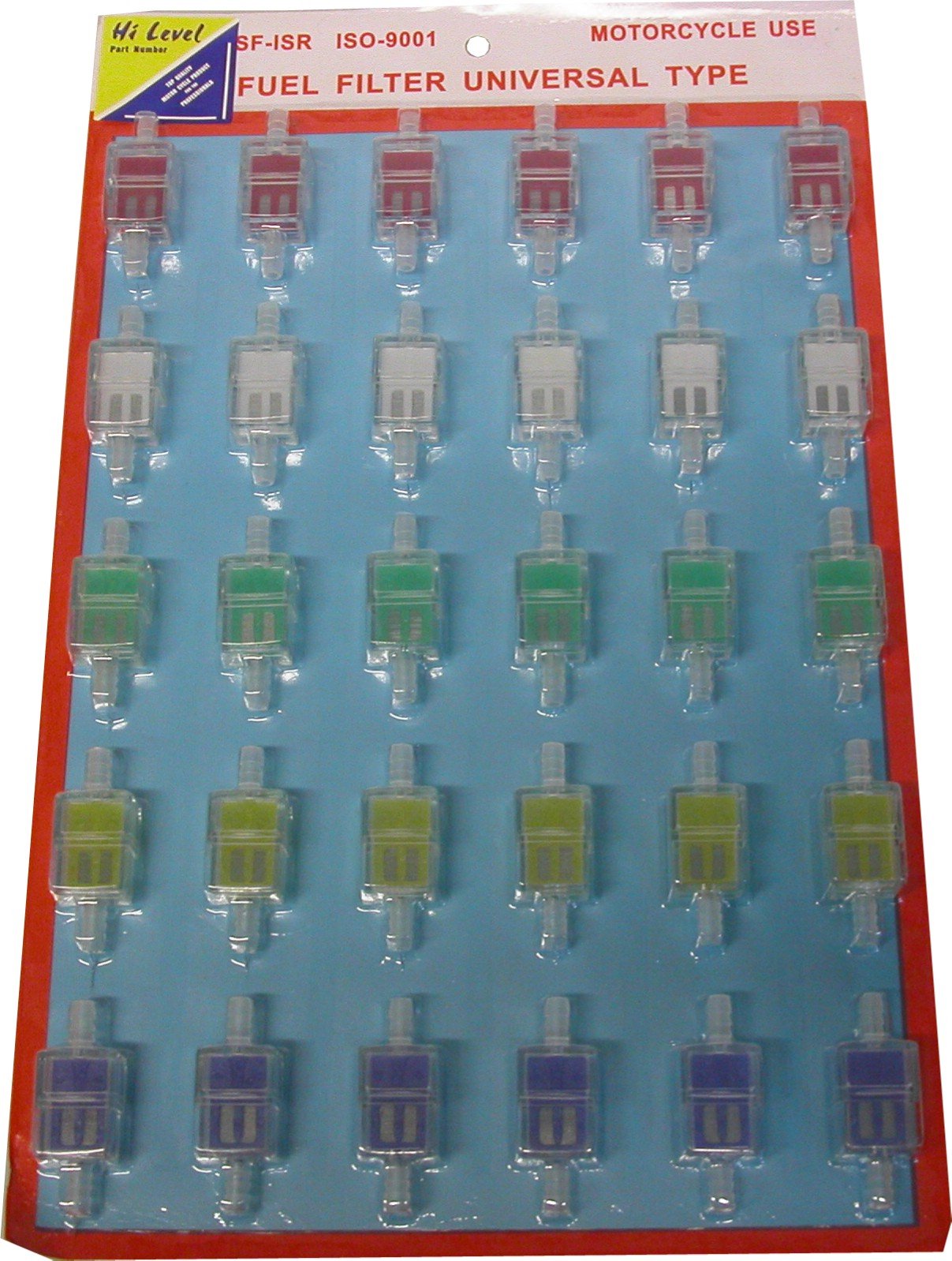 6mm square fuel petrol filters, pack of 30. Suitable for motorcycles