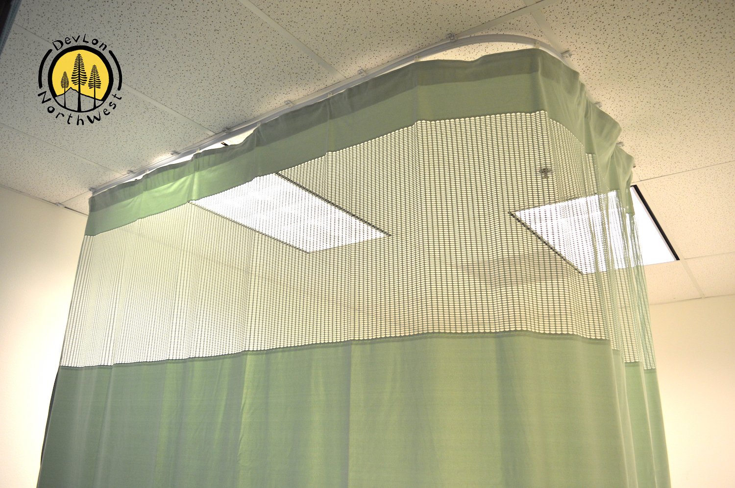 Medical Curtains Privacy Hospital Cubicle Flexible Track 10’ W x 9.3’ H