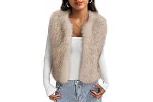 BTFBM Faux Fur Vest Women Fall Fashion 2025 Sleeveless Fuzzy Jacket Fluffy Coats Winter Clothing Furry Outerwear Vests