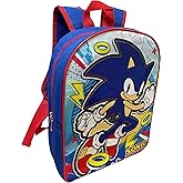 Ruz Sonic The Hedgehog Kid's Licensed 15 Inch School Backpack (Sonic I)