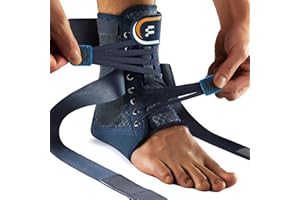 Fitomo Quick Lace up Ankle Brace for Men Women, Figure 8 Adjustable Compression Support for Achilles Tendonitis, Sprained Ankle& Swelling, Basketball/Soccer/volleyball/Daily Use, M