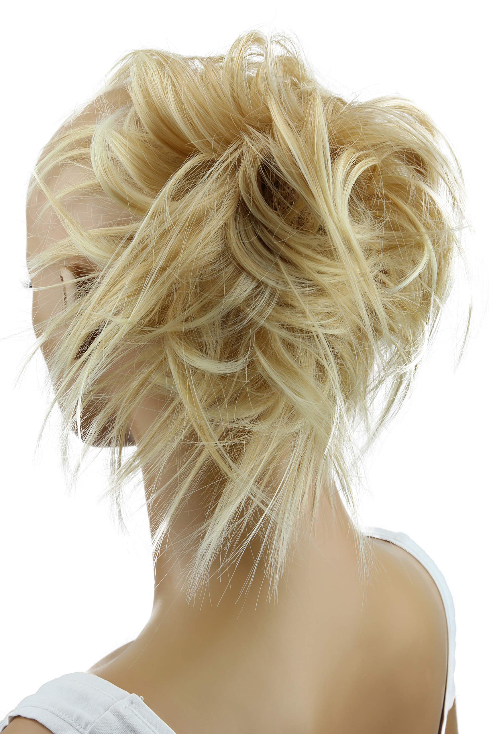 CAISHA XXL Jumbo Hairpiece Scrunchy Updo Bridal Hairstyle Messy Hair Tie Lightblond G5F