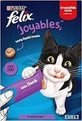 FELIX Joyables Duck Liquid Cat Treat 4x10g – 4 Sachets