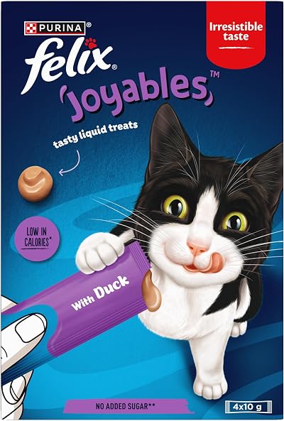 FELIX Joyables Duck Liquid Cat Treat 4x10g – 4 Sachets