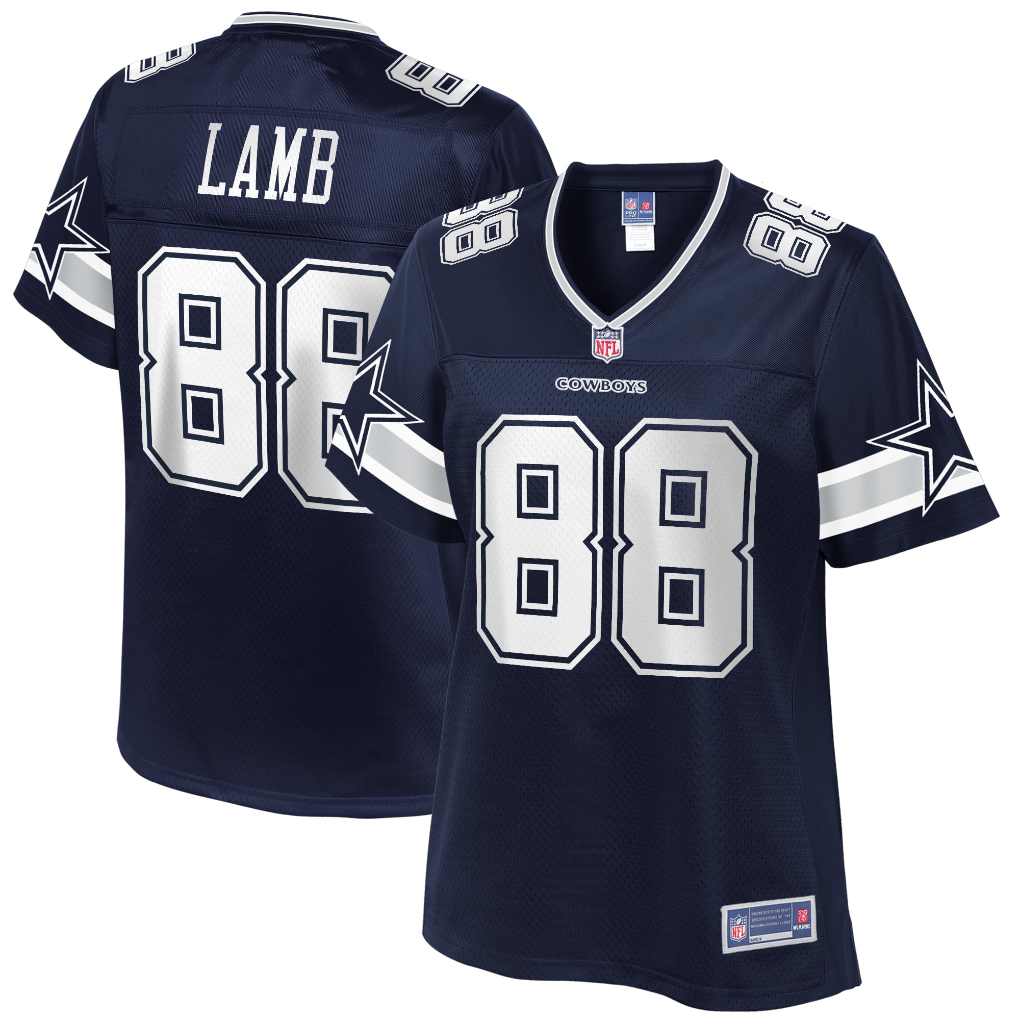 Photo 1 of NFL PRO LINE Women's CeeDee Lamb Navy Dallas Cowboys Player Jersey
