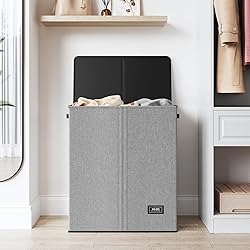 SOLEDI Double Laundry Hamper with Lid and Removable