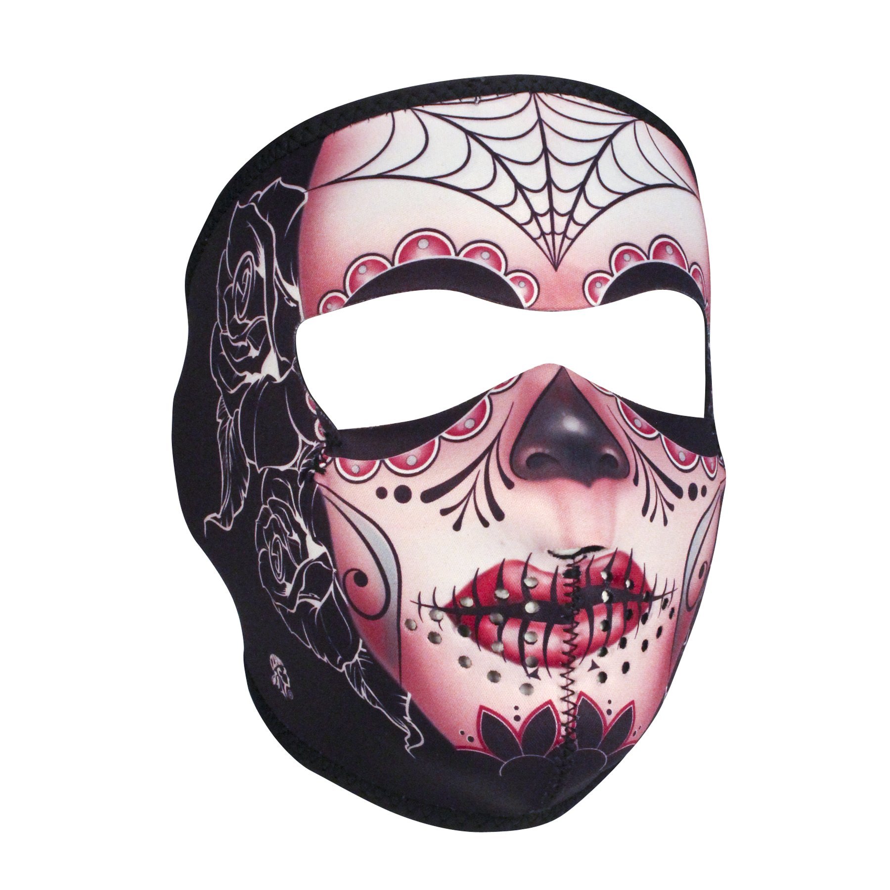 Zanheadgear WNFM082 Neoprene Full Face Mask, Sugar Skull