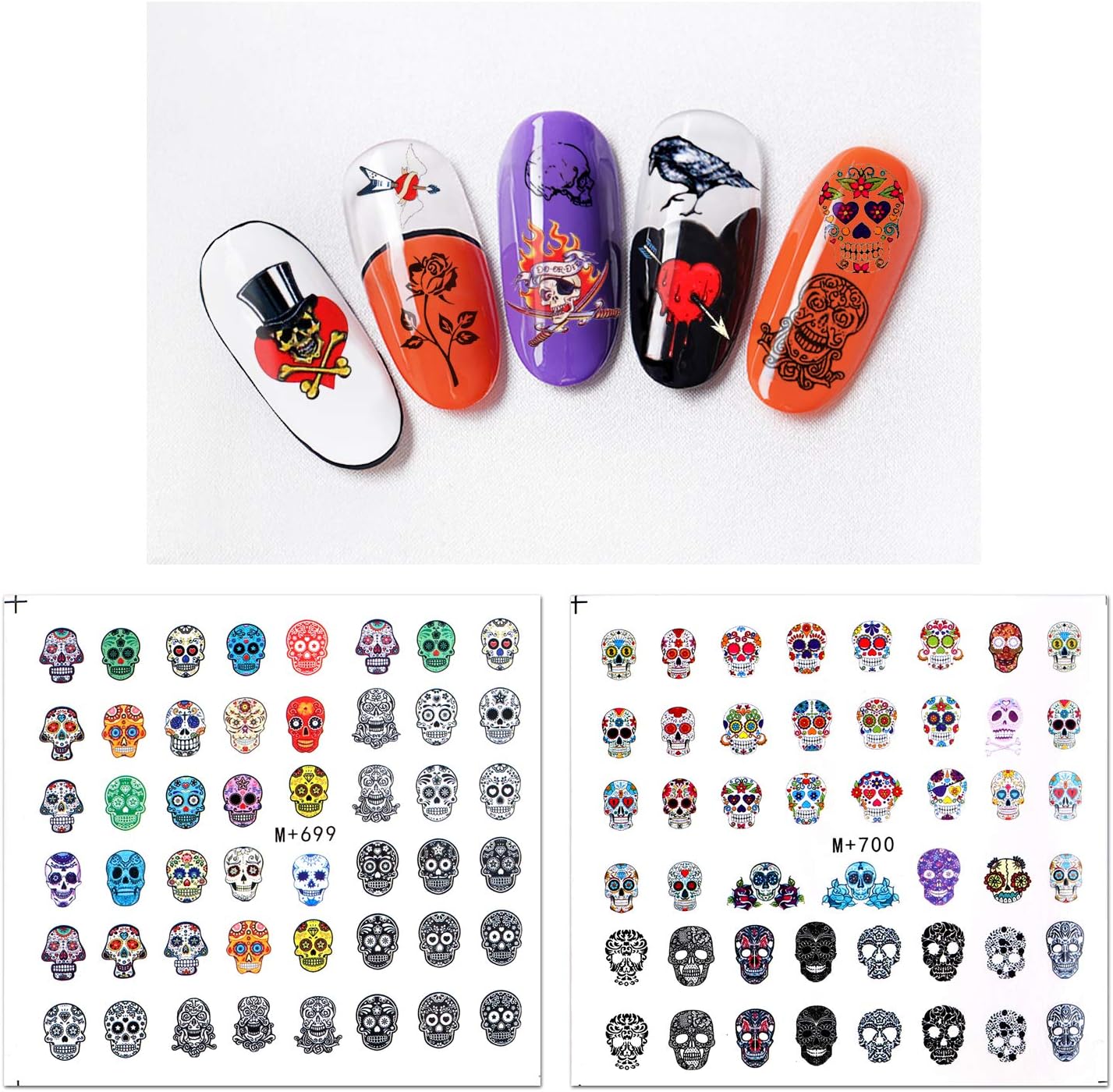 Amazon Co Jp Konsait 350枚 ピース ハロウィンネイルステッカー 3dハロウィンネイルアートステッカー スカルコウモリゴースト ネイルデカール 女性 女の子 子供 ハロウィーンパーティーの景品 ネイルアップリケ Diy用品 おもちゃ