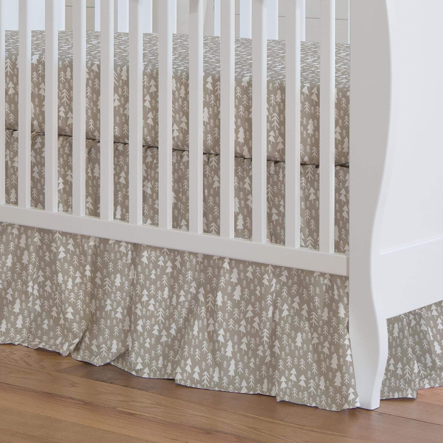 woodland trees baby bedding