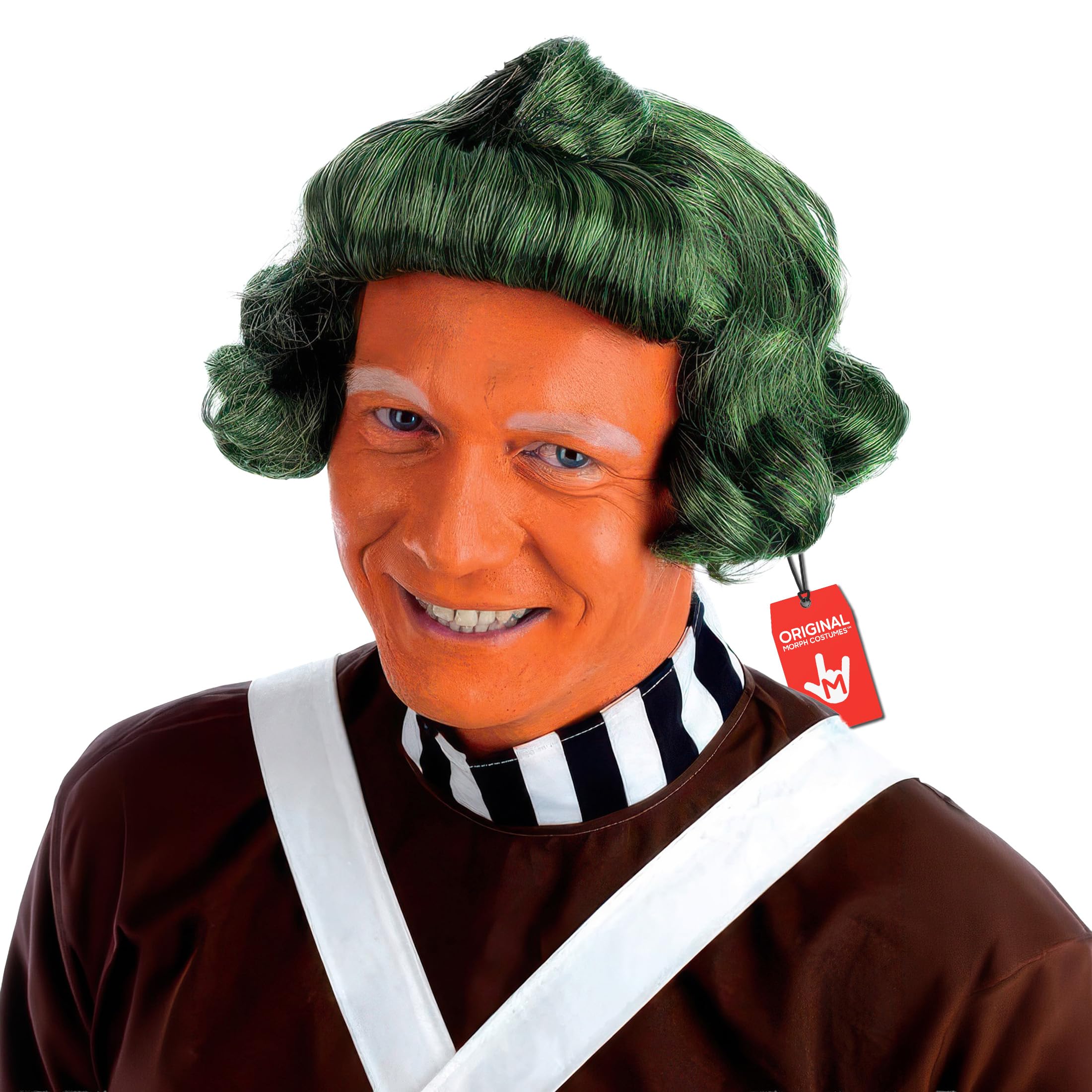 Fun Shack Green Chocolate Factory Worker Costume Green Wig Adults, Chocolate Factory Costume Wig Men Women One Size, World Book Day Costumes