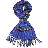 Achillea Cashmere Feel Tartan Plaid Scarf - Classic Winter Scarf for Men & Women, Scottish Heritage Holiday Gift