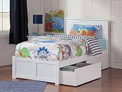 AFI Nantucket Twin Size Platform Bed with Footboard