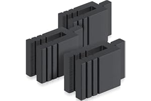 Otoolling 1000 Pcs 1/16" x 3-1/2" Stack Shims Bulk Stackable Black Shims for Windows & Doors
