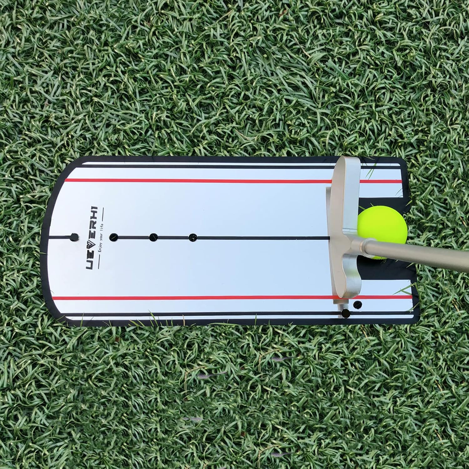 Golf Putting Alignment Mirror | Portable Golf Putting Training Aid Size 12”X6“ for Indoor and Outdoor Golf Practice : Sports & Outdoors