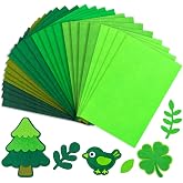 24 Pcs Green Felt Fabric Sheets, 8 Inch X 12 Inch 1mm Craft Felt | Felt Sheets for Crafts, DIY Craft Supplies for Art Decoration