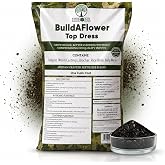 BuildASoil Build-A-Flower - Organic Top Soil Amendment &ndash; Top Dress Kit for Flowering Plants | Compost, Phosphorus &amp; Potassium | 1 Cubic Foot Bag of Soil