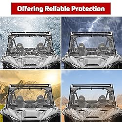 XUTVOTOR Full Windshield for Kawasaki Teryx KRX