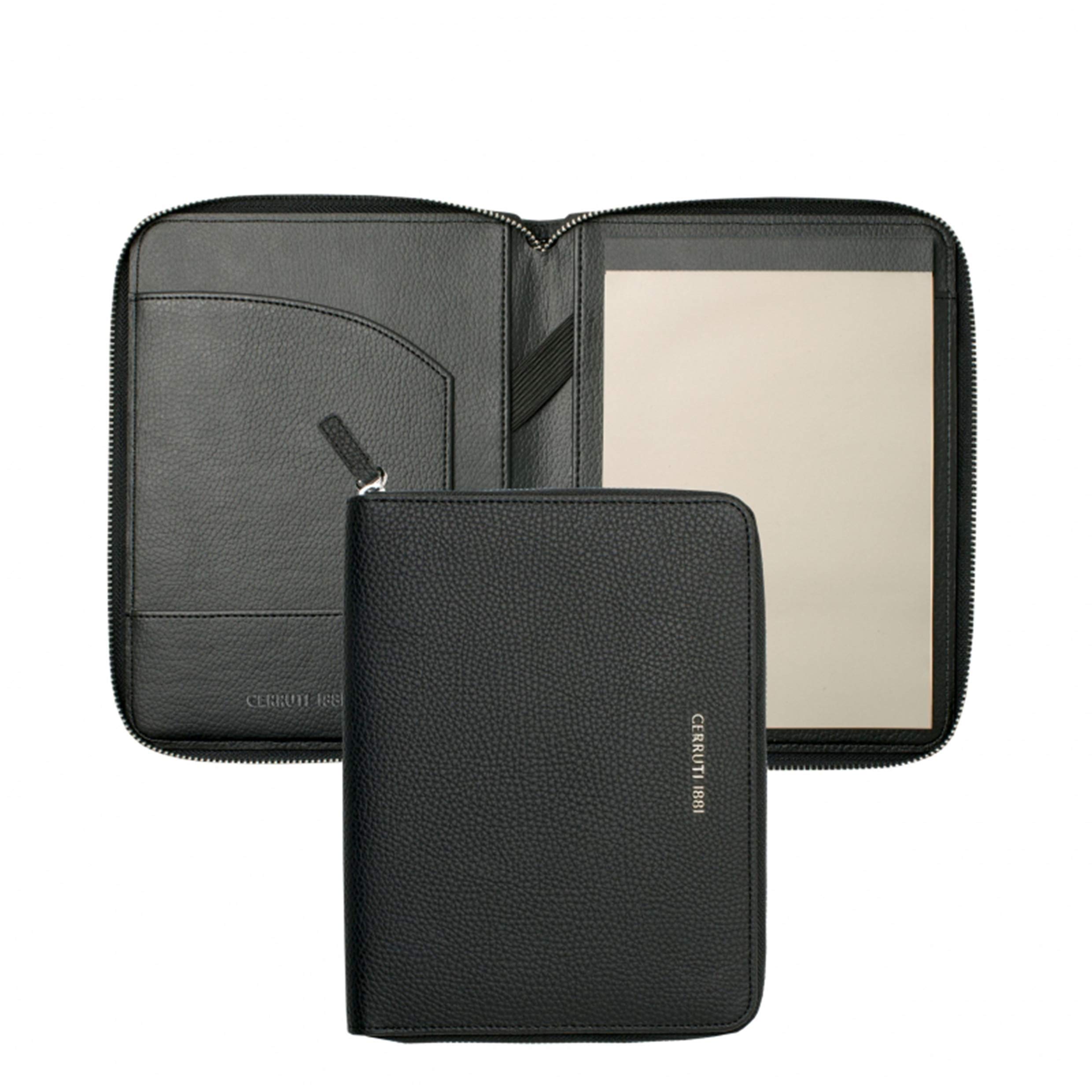 Cerruti 1881 NTM711A A5 Hamilton Conference Folder - Black