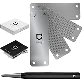 CRYO Crypto Seed Phrase Storage Metal Plate - Cold Wallet Bitcoin 12 to 24 Word Steel Recovery Seedphrase Words Backup - Fireproof Waterproof Cryptocurrency Passphrase &amp; Key Keeper (DOT)