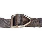 Bison Designs 38mm wide Light Duty Last Chance Belt with Gunmetal Buckle (Graphite, 42-Inch Maximum Waist/Large)