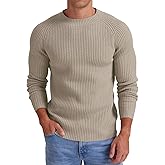 Sailwind Men's Crewneck Casual Sweater Structured Knit Soft Casual Pullover