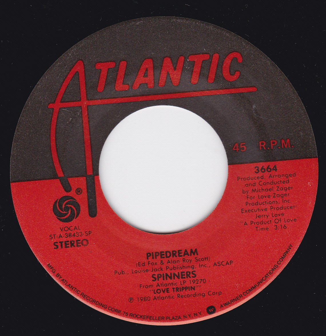 Spinners Cupid I've Loved You For A Long Time/PipeDream (NM 45 rpm