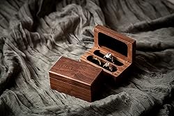 MUUJEE Engraved Ring Box (Two Become One) - Wedding
