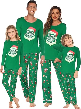 mom dad baby matching pajamas