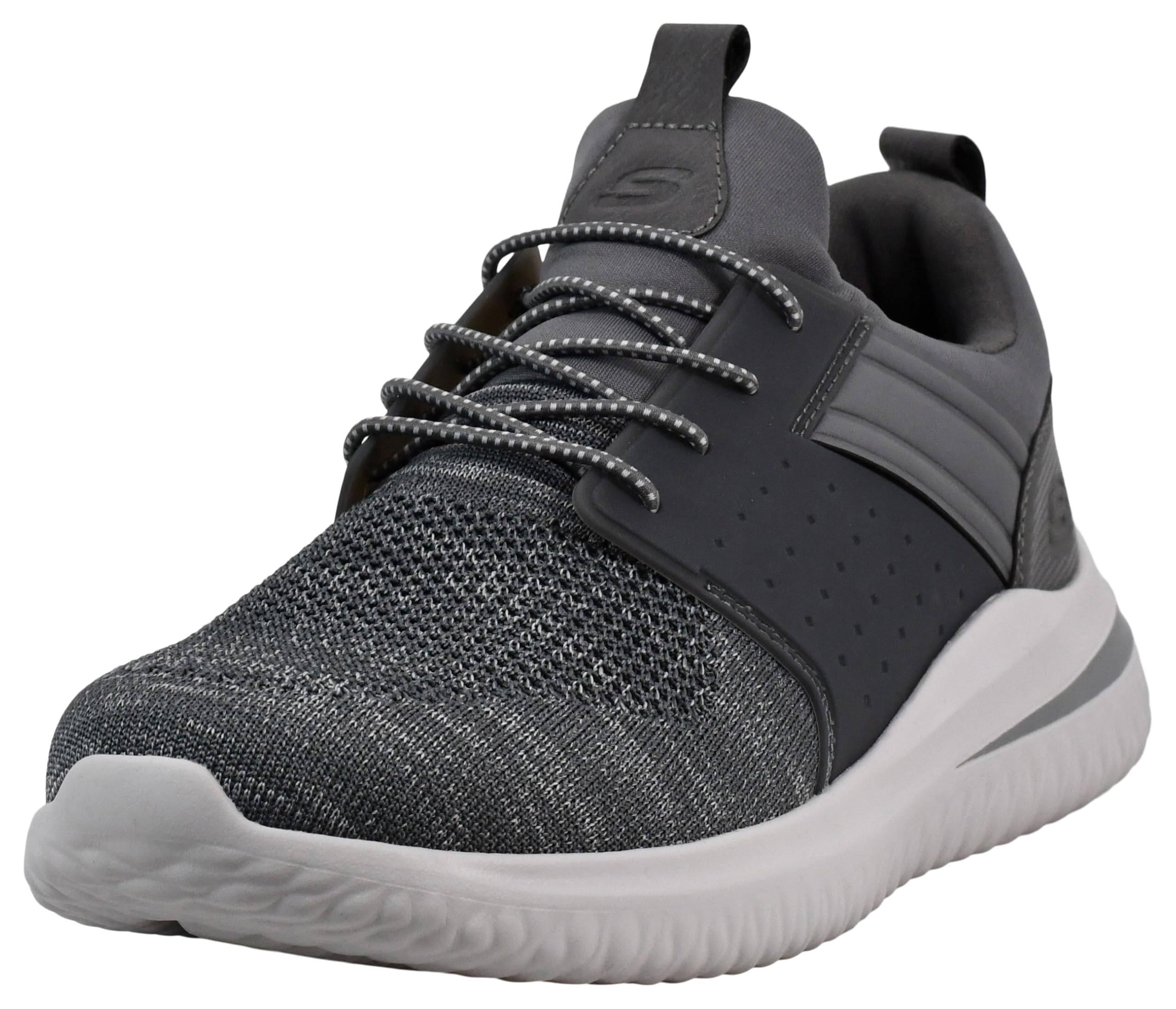Skechers Men's Delson 3.0 - Cicada Sneaker, Grey, 8.5 M US Image