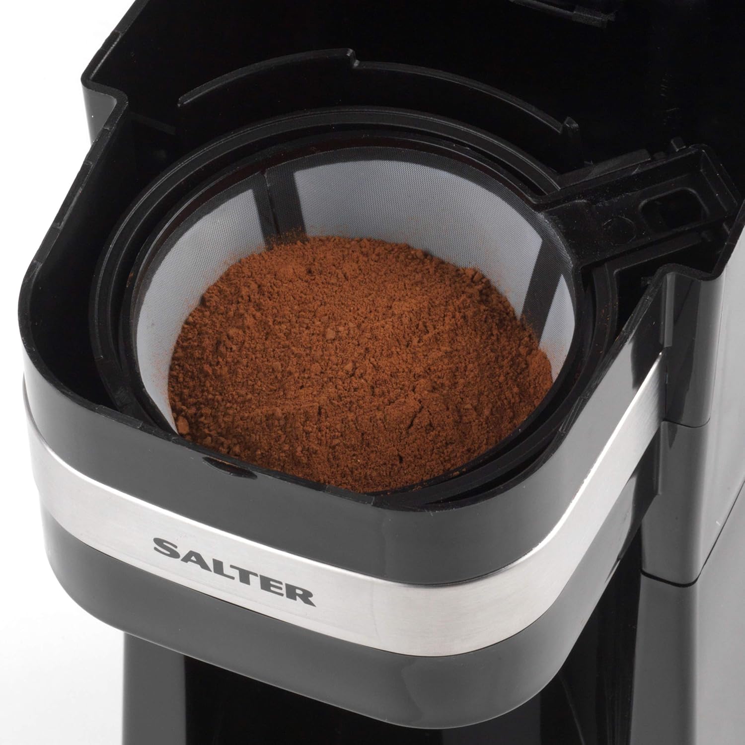 Salter One Cup Coffee Maker, Filter Coffee Machine, Washable & Reusable Filter, Includes 420ml Stainless Steel Travel Mug - Image 5