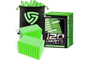 (120 Pack) Ray Squad Zombie Nerf Green Darts - Compatible Foam Toy Elite 2.0 Darts, Nerf Ammo Bullets, Refill Dart