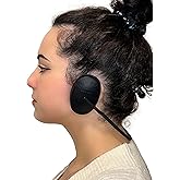Genedy Ear Covers for Shower, Heat and Hair Dye Protection - Black - Waterproof Ear Covers for Washing Hair - Reusable Silico