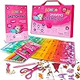 Mimtom Drawing Stencils Set for Kids and Girls | 51 PC Arts and Crafts Stencil Kit with Over 270 Shapes to Unleash Your Child