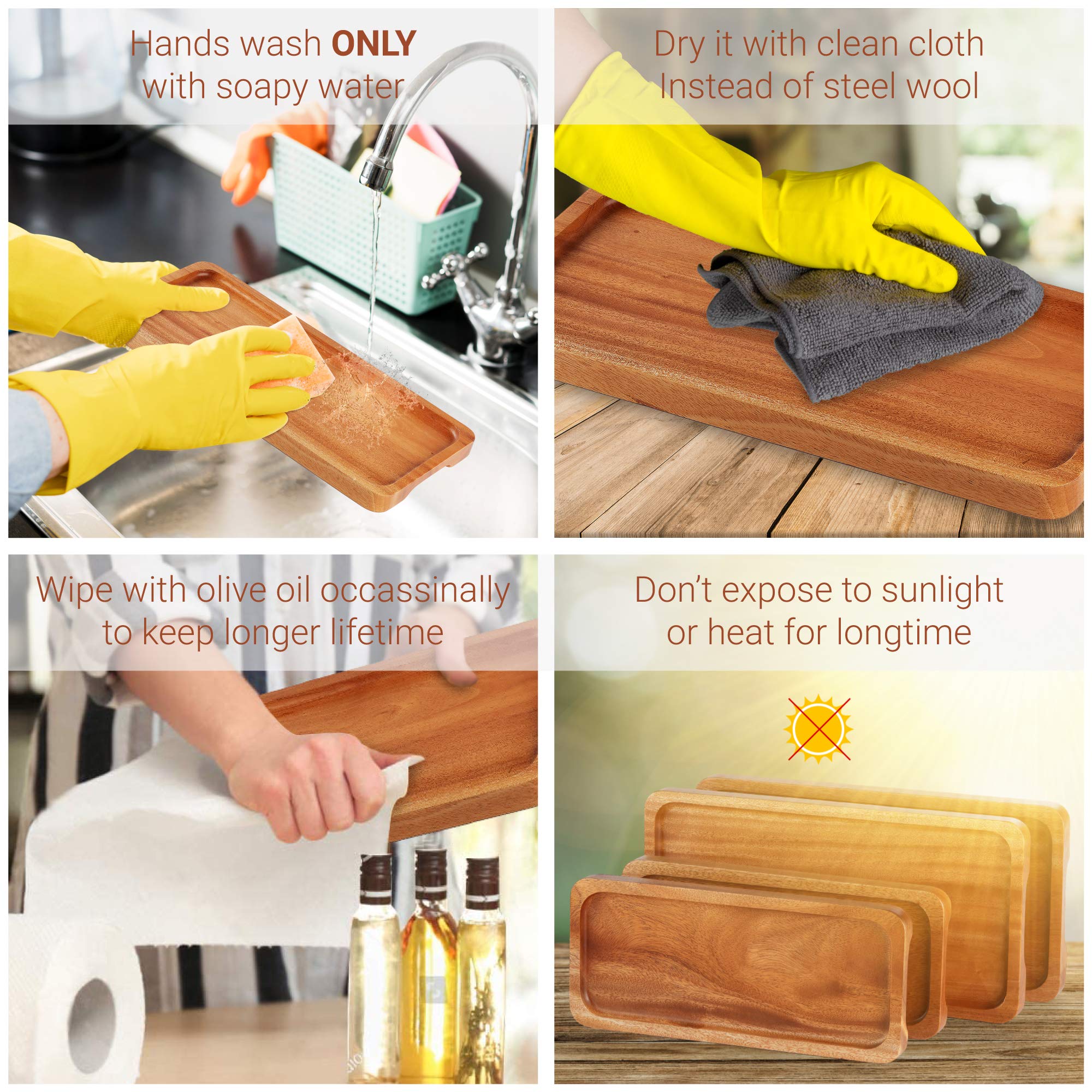 Serving Tray and Platter (Set of 3, 14.5