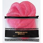 African Net Sponge Authentic - Exfoliating Back Scrub Bath Sponge with Knots - Afro Scrub Body Scrubber Exfoliator Washcloth - African Body Care Daily Use Shower Essentials