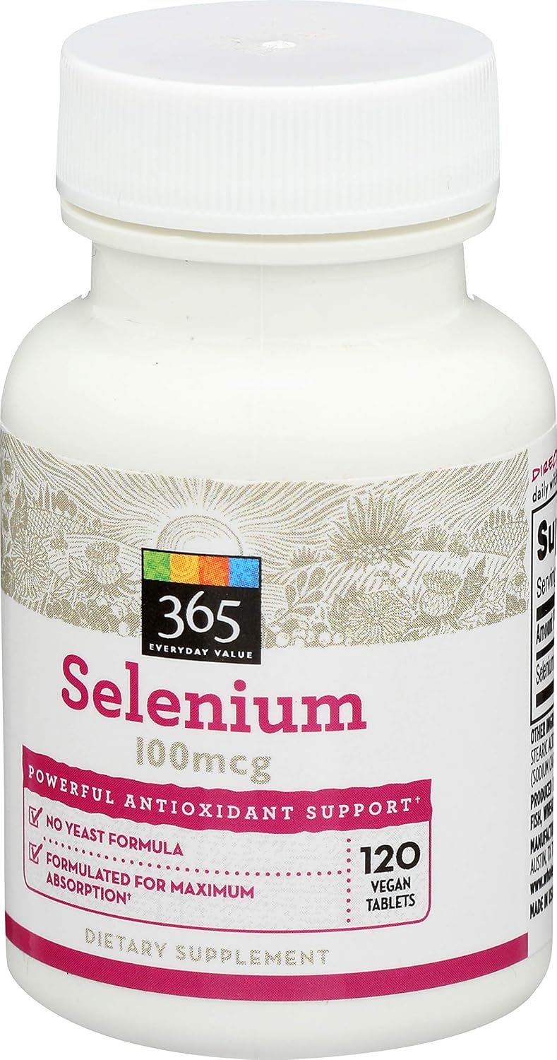365 Everyday Value, Selenium 100mcg, 120 ct: Health & Personal Care